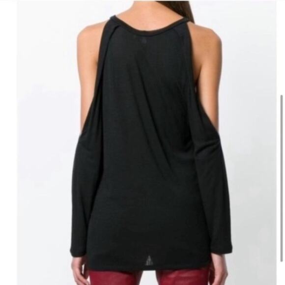 NWT IRO Camna slit sleeve cold shoulder top - Picture 3 of 9